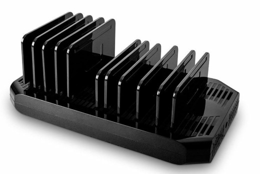 LATAUSASEMA, 10X PORTTIA, 2X USB-C JA 8X USB-A, 120W KOKONAISTEHO